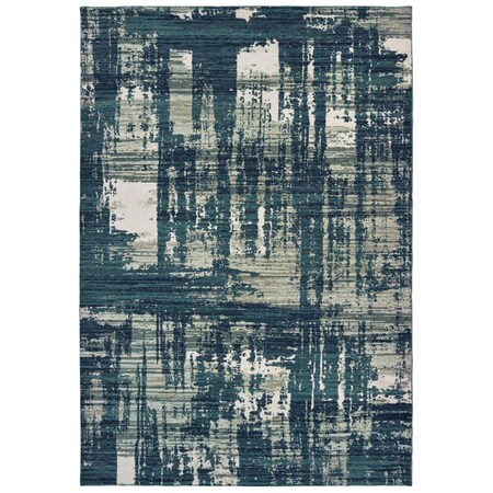 Oriental Weavers 9 ft. 10 in. x 12 ft. 10 in. Montage Rectangle Rug Blue M5990B300390ST